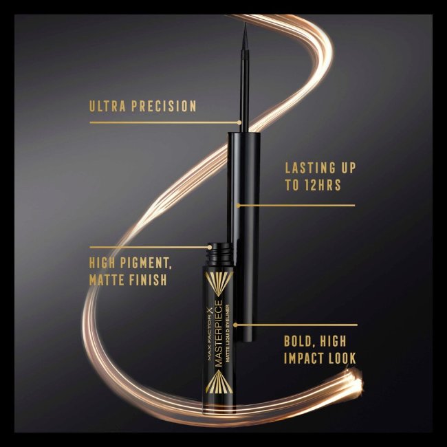 Жидкая подводка для глаз Max Factor Masterpiece Matte 1,7 мл черная Жидкая подводка для глаз Max Factor Masterpiece Matte 1,7 мл черная
