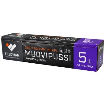 Пакеты для пищевых продуктов Fredman (полиэтилен) 50 шт 230х500 5л