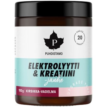 Порошок Puhdistamo Elektrolyt & Kreatin вишня-малина 100 гр