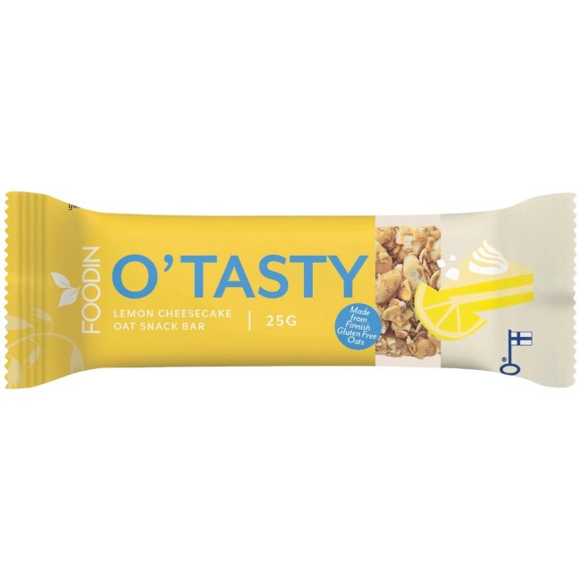 Овсяный батончик-перекус Foodin O`Tasty гранола и лимонный чизкейк без глютена 25 гр
