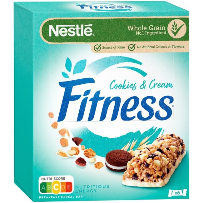 Батончики мюсли со злаками и шоколадом Nestle Fitness 6x23,5 гр