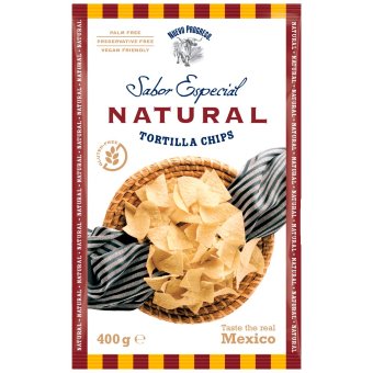 Соленые кукурузные чипсы Nuevo Progreso Sabor Especial Natural 400 гр