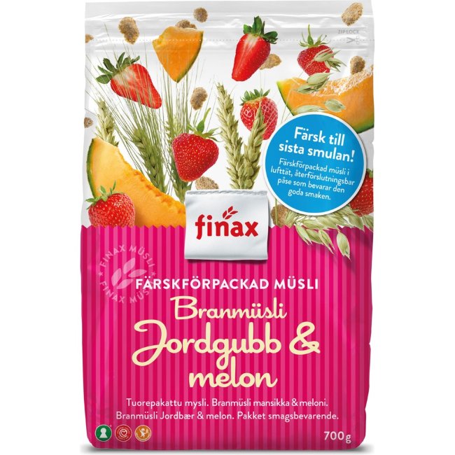 Мюсли Finax с клубникой и дыней 650 гр