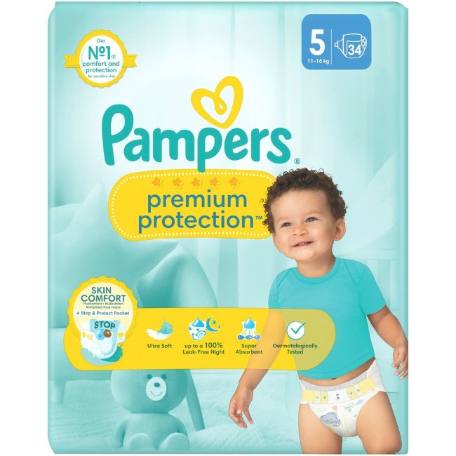 Подгузники Pampers Premium 5, 11-16 кг, 34 шт.