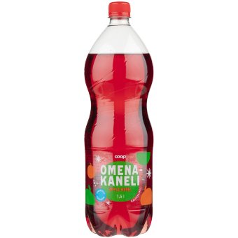 Газированный напиток Coop с яблоком и корицей без сахара 1,5 л