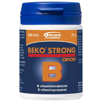 Витамины группы B BEKO STRONG усиленный комплекс 100 таблеток Orion