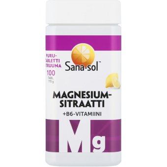 Цитрат магния + B6 Sana-Sol Puru (лимон) 100 табл