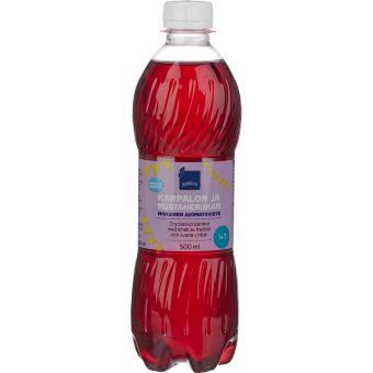 Концентрат напитка Coop со вкусом клюквы и черной смородины без сахара 1+7 500 мл