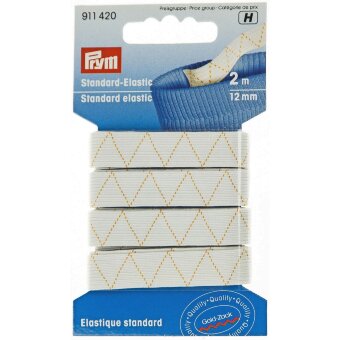 Резинка Prym 12 мм белая 2 м (упаковка)