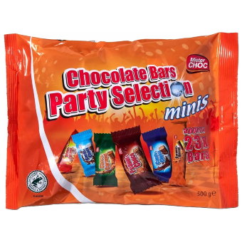 Шоколадные батончики Mister Choc Party Selection minis 500 гр