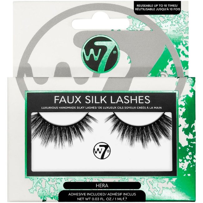 Накладные ресницы и клей W7 Silk Hera