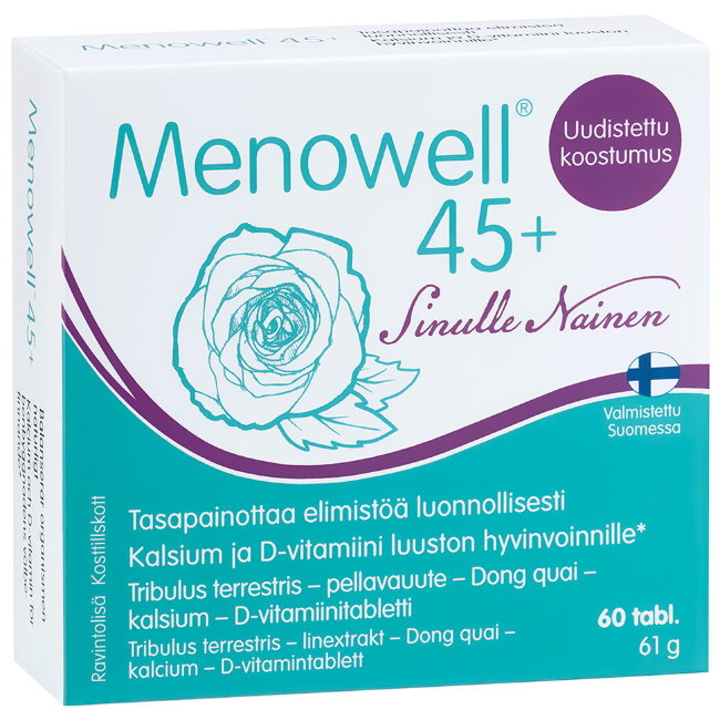 Витамины Menowell 45+  для женщин 60 таблеток Hankintatukku