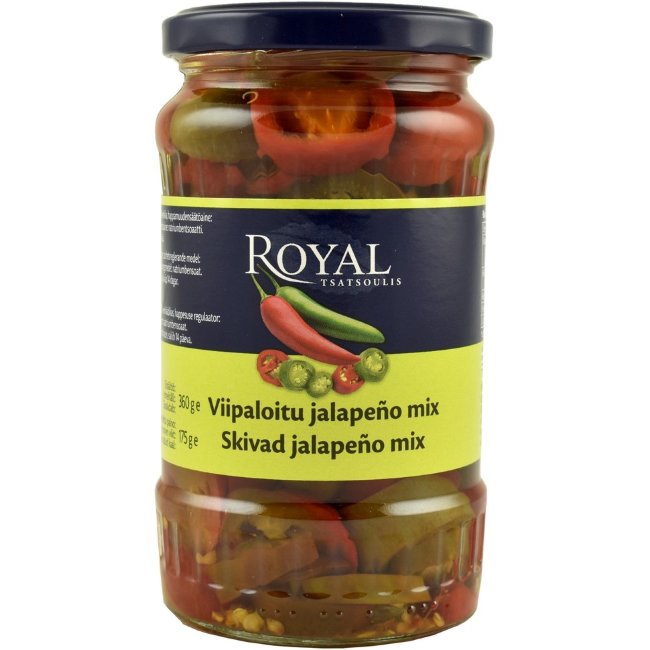 Перец Royal халапеньо mix 360/175г гр