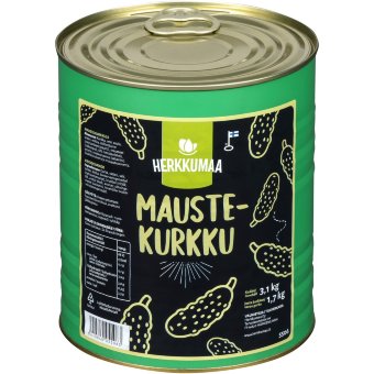 Огурцы со специями Herkkumaa 3,1/1,7 кг