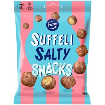 Карамельные снеки в шоколадной глазури Fazer Suffeli Salty Snacks 140 гр