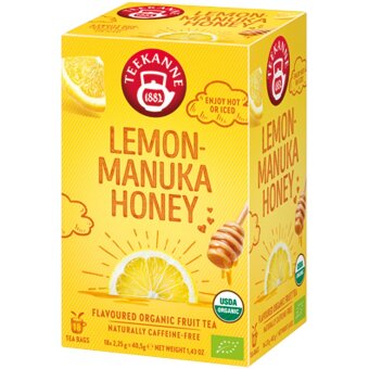 Фруктовый напиток с лимоном и мёдом манука Teekanne, органический 18x2,25 гр