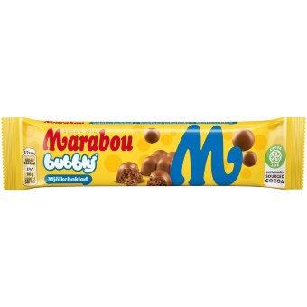 Батончик из воздушного шоколада Marabou Bubbly 60 гр Батончик из воздушного шоколада Marabou Bubbly 60 гр