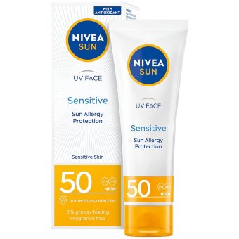 Солнцезащитный крем для лица Nivea Sun spf50 UV Face Soothing Sensitive 50 мл