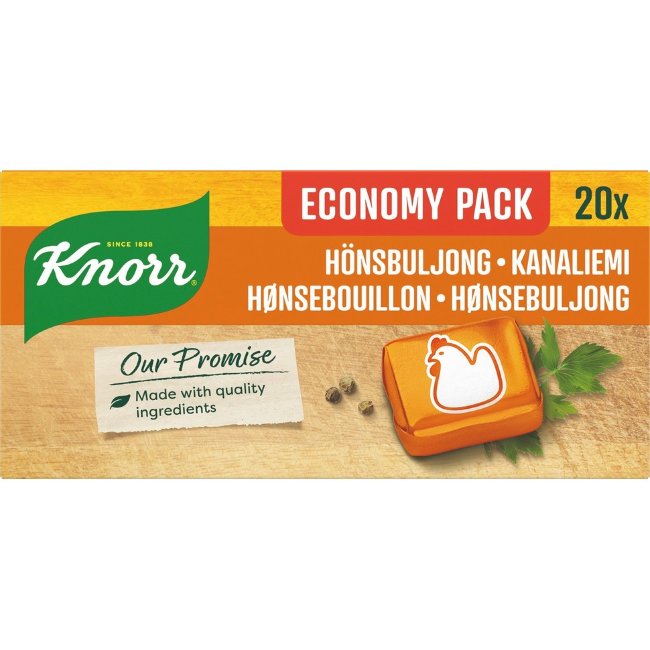 Бульонные кубики Knorr с курицей (уп 20 шт) 200 гр