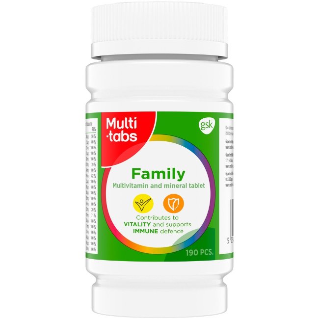 Витамины Мульти-Табс для всей семьи Multi-Tabs Family 190 табл