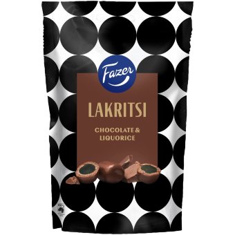 Лакрица в шоколаде Fazer Lakritsi 140 гр Лакрица в шоколаде Fazer Lakritsi 140 гр