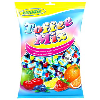 Жевательные конфеты Woogie Toffee Mix 1 кг Жевательные конфеты Woogie Toffee Mix 1 кг
