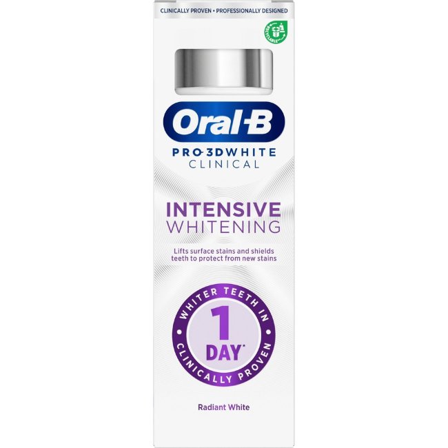 Зубная паста Oral-B 75 мл Pro-3D White Clinical Radiant White