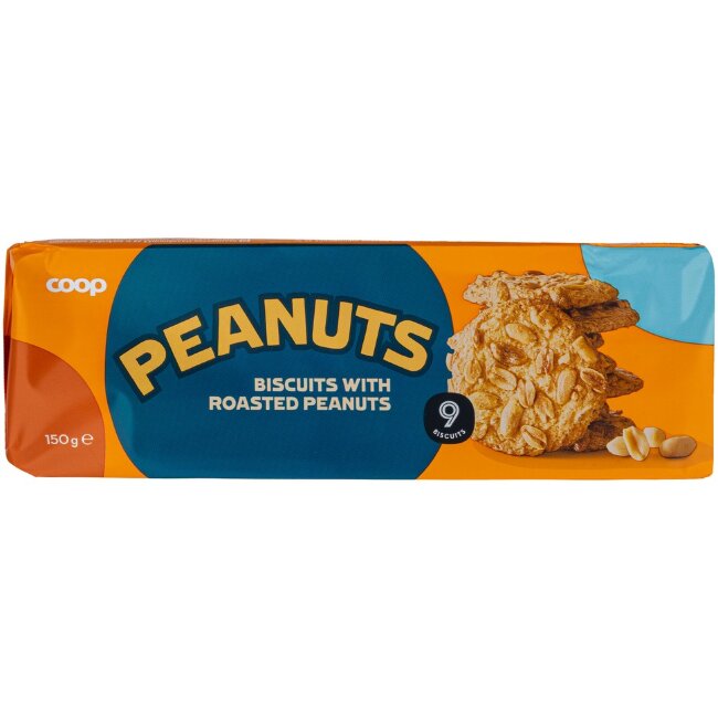 Печенье Coop с жареным арахисом 150 гр