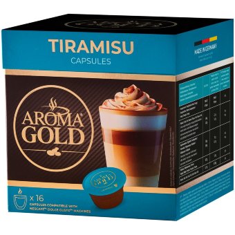 Кофейный напиток AROMA GOLD Tiramisu DG капсулы (уп 16 шт) 256 гр