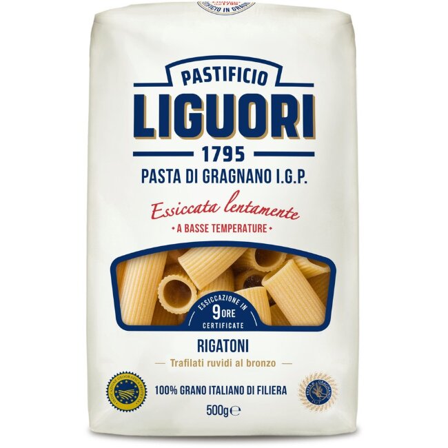 Макароны из твердых сортов пшеницы Liguori Rigatoni IGP 500 гр Макароны из твердых сортов пшеницы Liguori Rigatoni IGP 500 гр