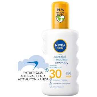 Солнцезащитный спрей Nivea Sun spf30 Sensitive Immediate Protect 200 мл