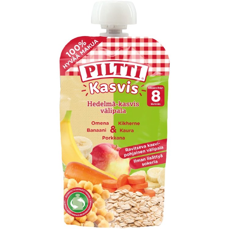 Овощное детское питание Piltti Kasvis 110 гр органическое 8 мес купить ...