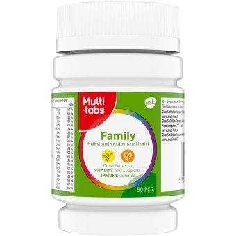 Витамины Мульти-Табс для всей семьи Multi-Tabs Family 90 табл