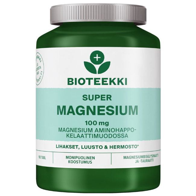Витамины с магнием SUPER MAGNESIUM 100 таблеток Bioteekin