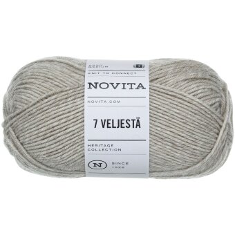 Пряжа Novita 7 Veljestä 100 гр песочный 060