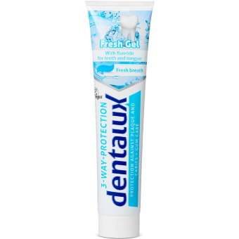 Зубная гель-паста Dentalux Tooth gel тройная защита, освежающая 125 гр