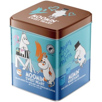 Чай черный листовой Nordqvist "Муми-милое сердце" Moomin Sweet Heart в жестяной коробке 100 гр