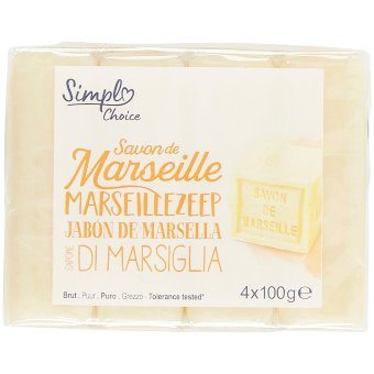 Мыло кусковое Marseille (уп 4 шт) 400 гр
