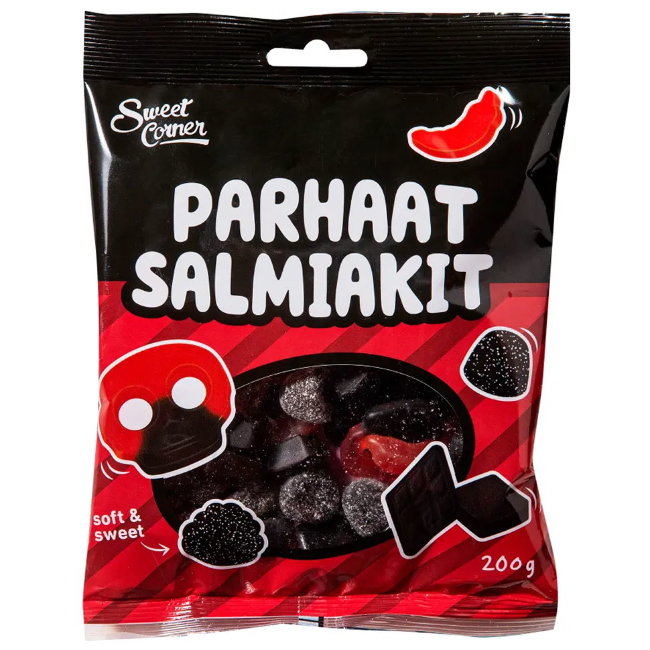 Конфеты ассорти Parhaat Salmiakit Sweet Corner 200 гр