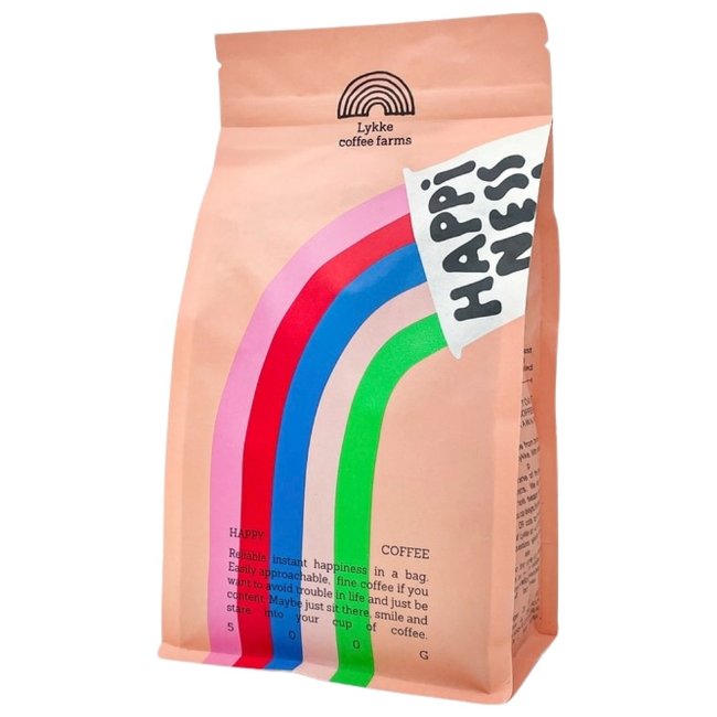 Кофе молотый для фильтра Lykke Kahvitilat Happiness светлой обжарки из Бразилии, Перу и Уганды 500 гр