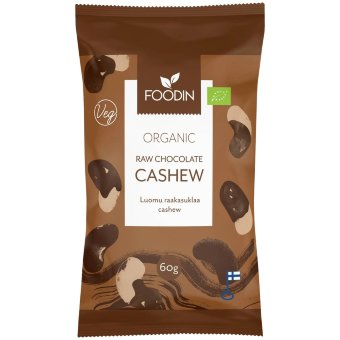 Органический кешью в шоколаде Foodin 60 гр Органический кешью в шоколаде Foodin 60 гр