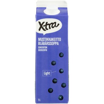 Безсахарный черничный кисель Xtra 1 л