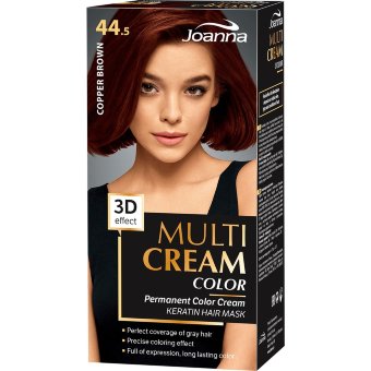 Крем-краска для волос Joanna Multi Cream 44,5 Coper brown перманентная