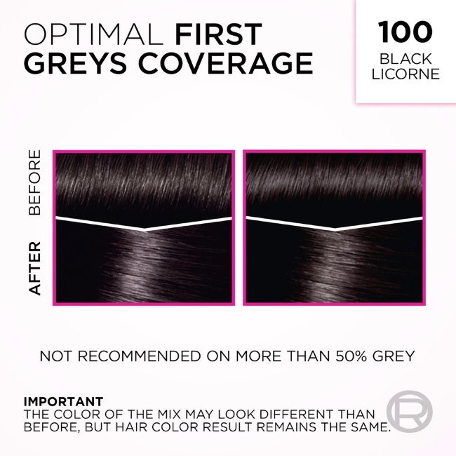 Полуперманентная краска для волос L'Oréal Paris Casting Crème Gloss 100 Black Licorne для нормальных волос 1 шт
