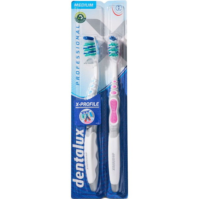 Зубная щётка dentalux professional (Medium) 2 шт