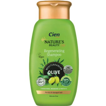 Шампунь питательный "Средиземноморская олива" Cien NATURES Beauty 300 мл