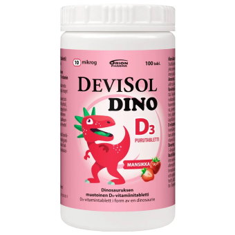 Витамин D3 DeviSol Dino 10 mg со вкусом клубники ( Девисол Дино ) 100 таб Витамин D3 DeviSol Dino 10 mg со вкусом клубники ( Девисол Дино ) 100 таб