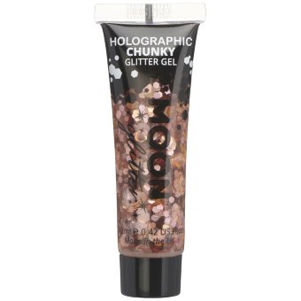 Глиттер-гель Moon голографический розовое золото большой 12 мл