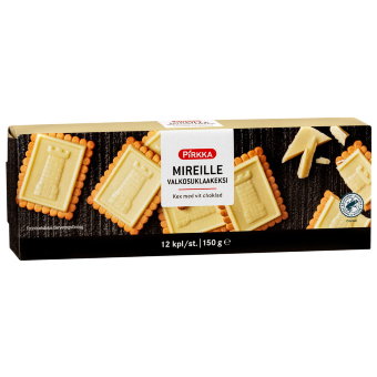 Печенье с белым шоколадом Pirkka Mireille 150 гр
