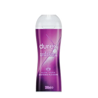 Гель для массажа и смазка Durex 2в1 Aloe Vera 200 мл